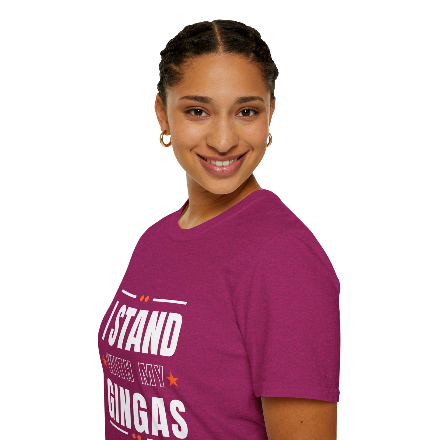 I Stand With My Gingas Unisex Softstyle T-Shirt | Bold Statement Tee, Casual Wear, Gift for Friends, Empowerment Apparel, Social [...]
