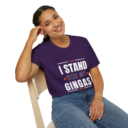 I Stand With My Gingas Unisex Softstyle T-Shirt | Bold Statement Tee, Casual Wear, Gift for Friends, Empowerment Apparel, Social [...]