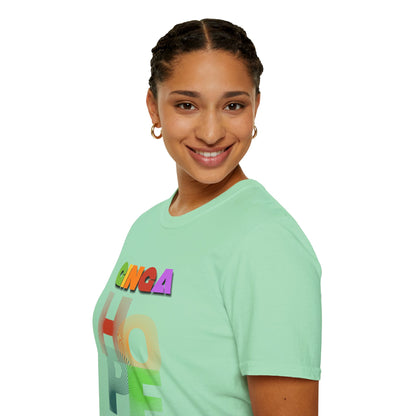Colorful Hope Unisex T-Shirt, Inspirational Gift, Positive Message Tee, Casual Wear, Self-Care Apparel