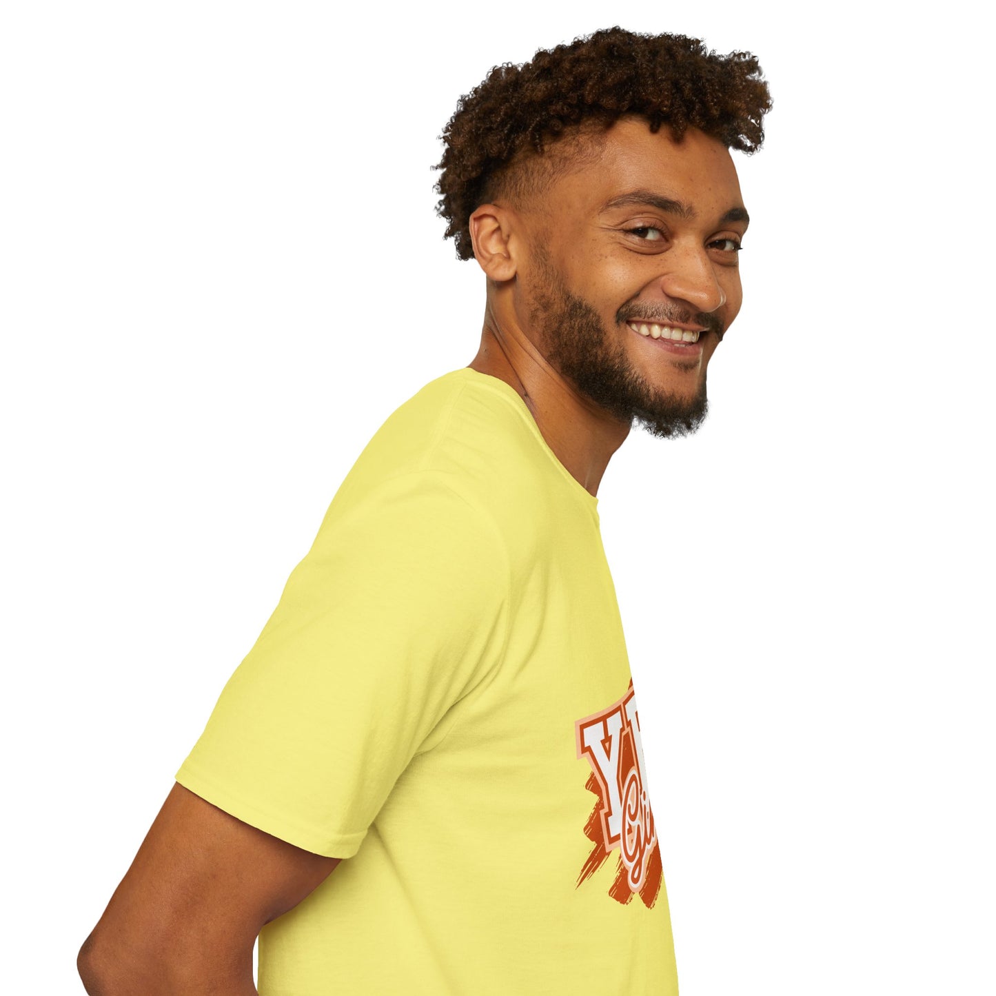 YES GINGAS! Unisex Softstyle T-Shirt, Funny Graphic Tee, Casual Wear, Gift for Friends, Everyday Comfort, Unique Statement Shirt