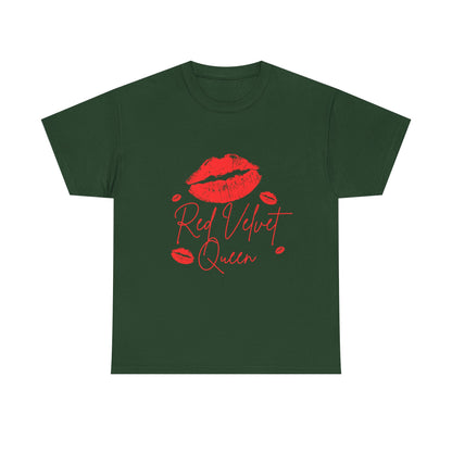 Red Velvet Queen Tee - Flirty Cotton T-Shirt for Her, Cute Gift for Girlfriends, Valentine's Day, Birthday, Casual Wear