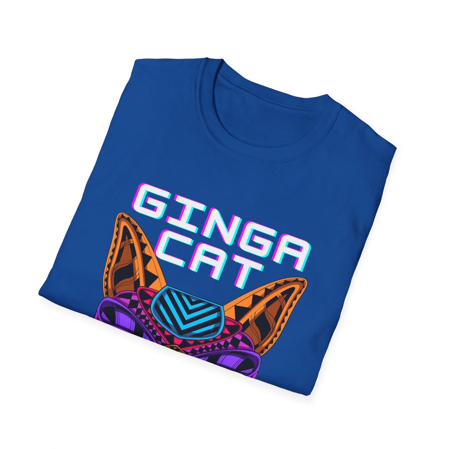 Vibrant Ginga Cat T-Shirt | Unisex Tee, Cat Lover Gift, Colorful Graphic Tee, Fun Fashion, Unique Casual Wear