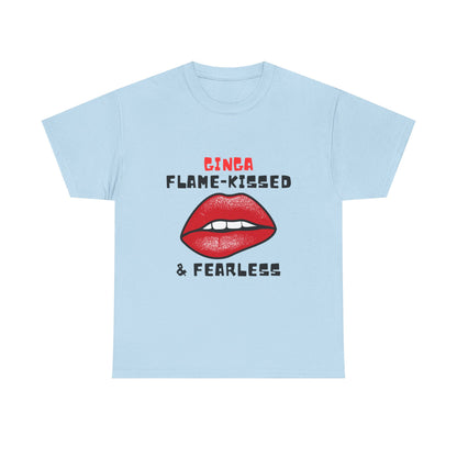 Flame-Kissed & Fearless Tee | Unisex Cotton Graphic Shirt, Casual Wear, Gift for Her, Statement T-Shirt, Summer Fashion