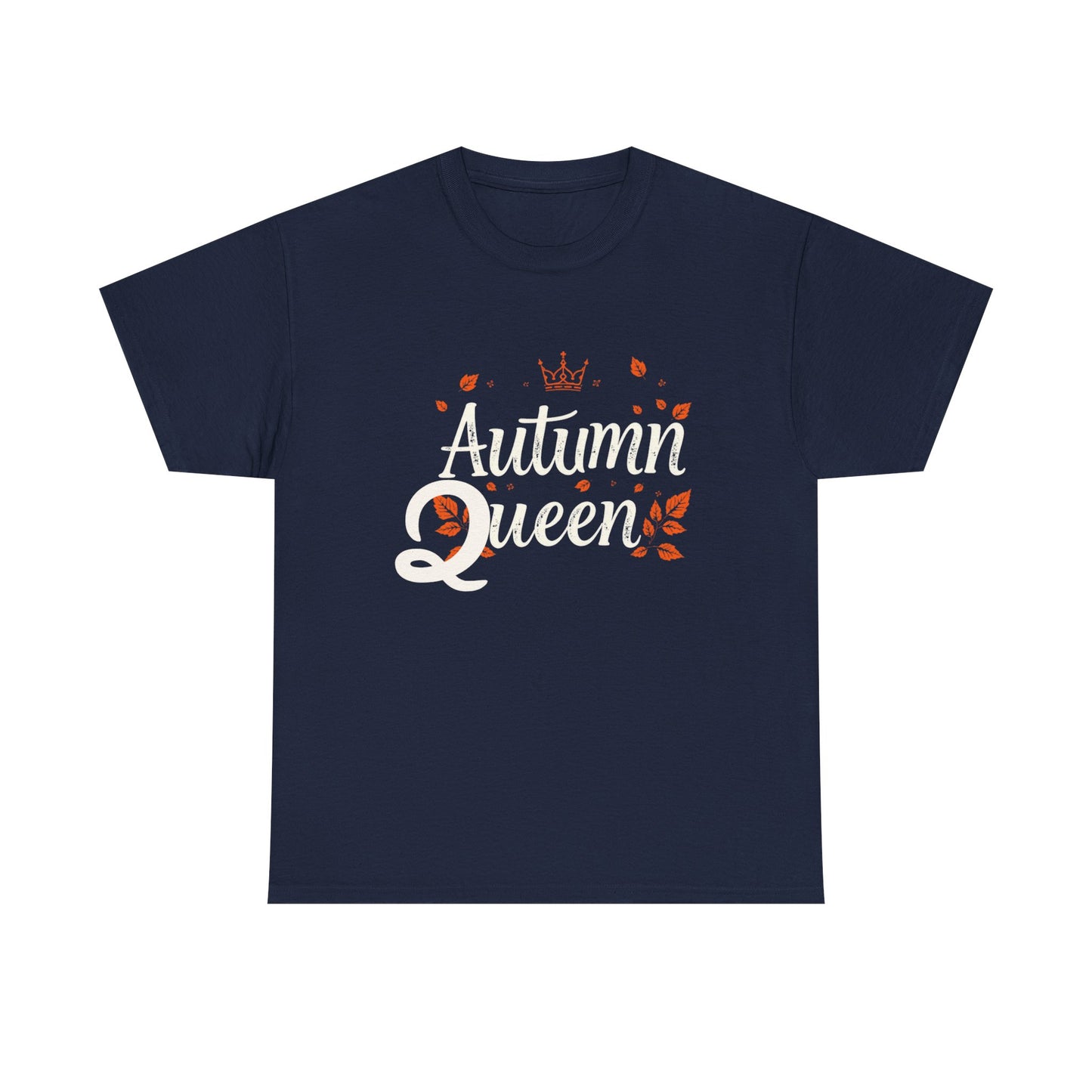 Autumn Queen Tee - Unisex Heavy Cotton T-Shirt, Fall Fashion, Seasonal Apparel, Gift for Her, Thanksgiving Style