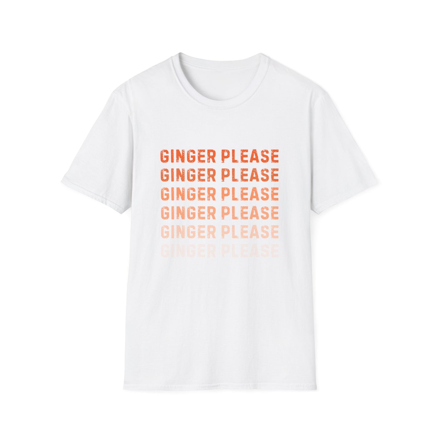 Ginger Please Unisex Softstyle T-Shirt, Funny Graphic Tee, Gift for Ginger Lovers, Casual Wear, Summer Fashion, Statement Shirt