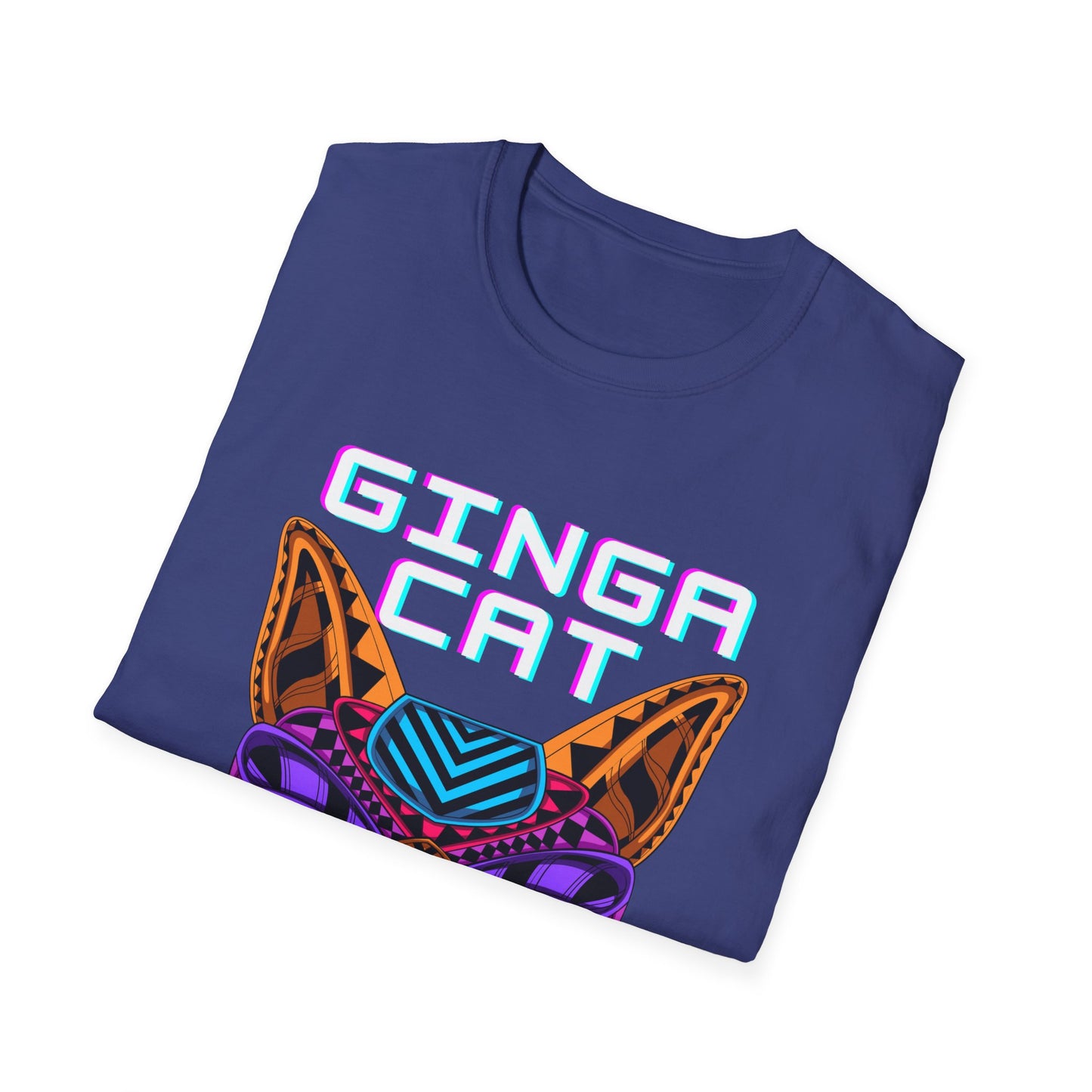 Vibrant Ginga Cat T-Shirt | Unisex Tee, Cat Lover Gift, Colorful Graphic Tee, Fun Fashion, Unique Casual Wear