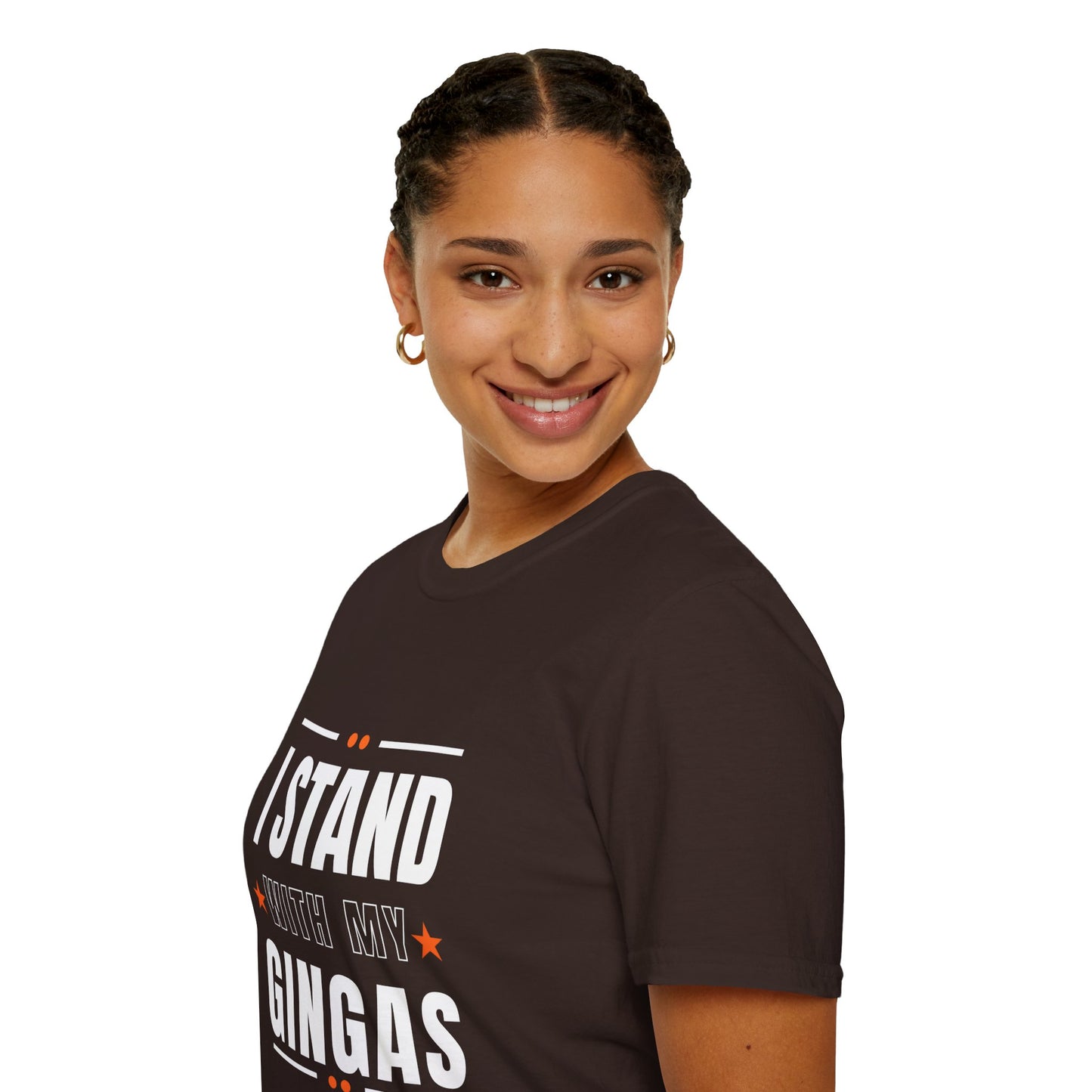 I Stand With My Gingas Unisex Softstyle T-Shirt | Bold Statement Tee, Casual Wear, Gift for Friends, Empowerment Apparel, Social [...]