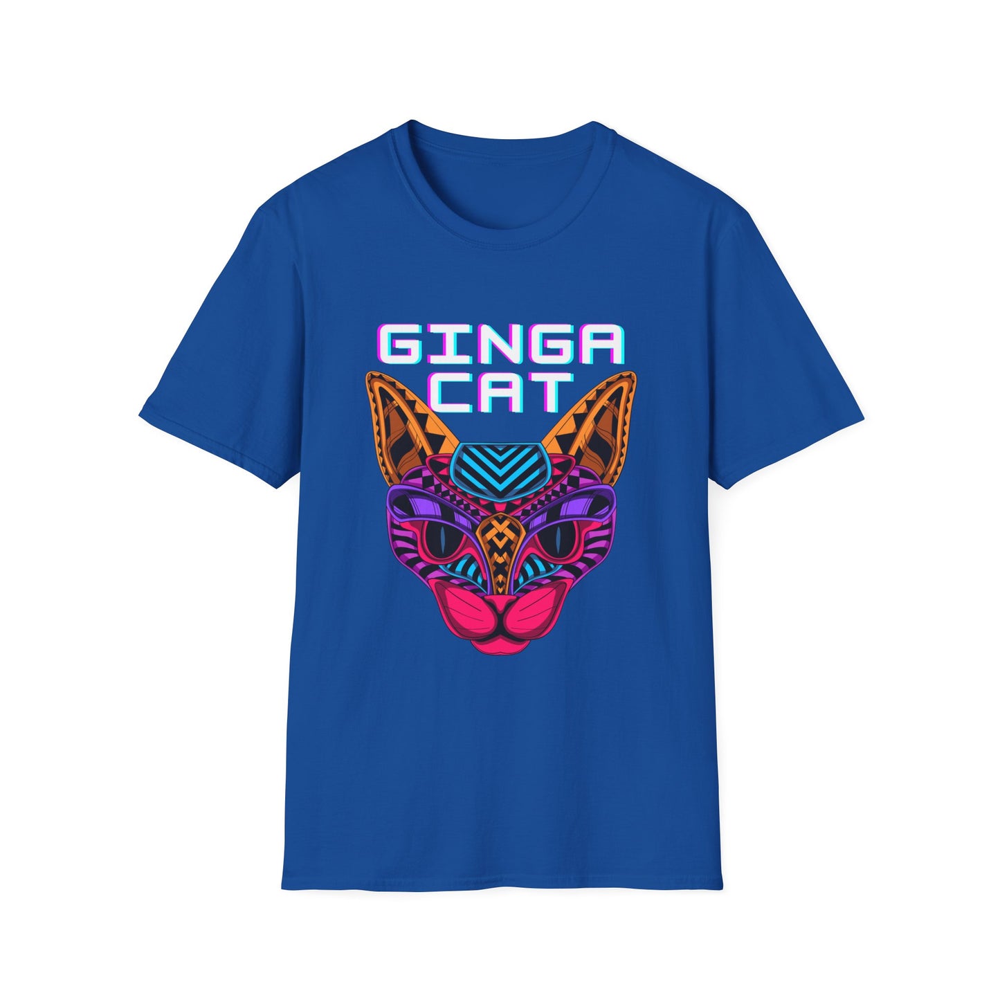Vibrant Ginga Cat T-Shirt | Unisex Tee, Cat Lover Gift, Colorful Graphic Tee, Fun Fashion, Unique Casual Wear
