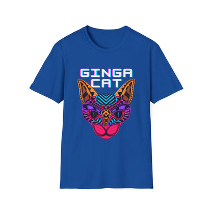 Vibrant Ginga Cat T-Shirt | Unisex Tee, Cat Lover Gift, Colorful Graphic Tee, Fun Fashion, Unique Casual Wear