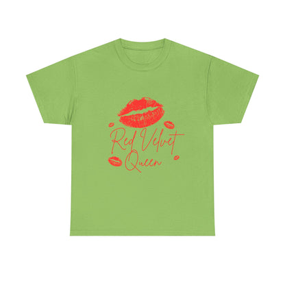 Red Velvet Queen Tee - Flirty Cotton T-Shirt for Her, Cute Gift for Girlfriends, Valentine's Day, Birthday, Casual Wear