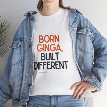 Born Ginga Unisex Heavy Cotton Tee - Celebrate Uniqueness, Casual Wear, Gift for Friends, Everyday Comfort, Statement T-Shirt