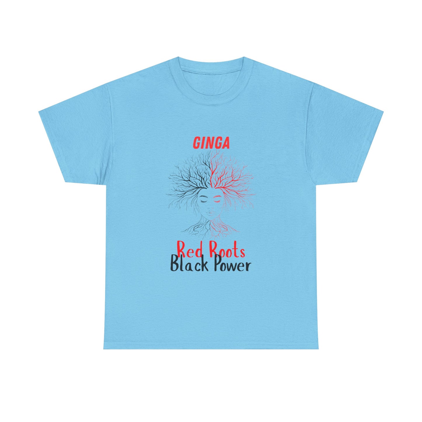 Empowerment Graphic Tee, Unisex Cotton Shirt, Red Roots Black Power, Stylish Casual Wear, Gifts for Activists, Everyday Comfort