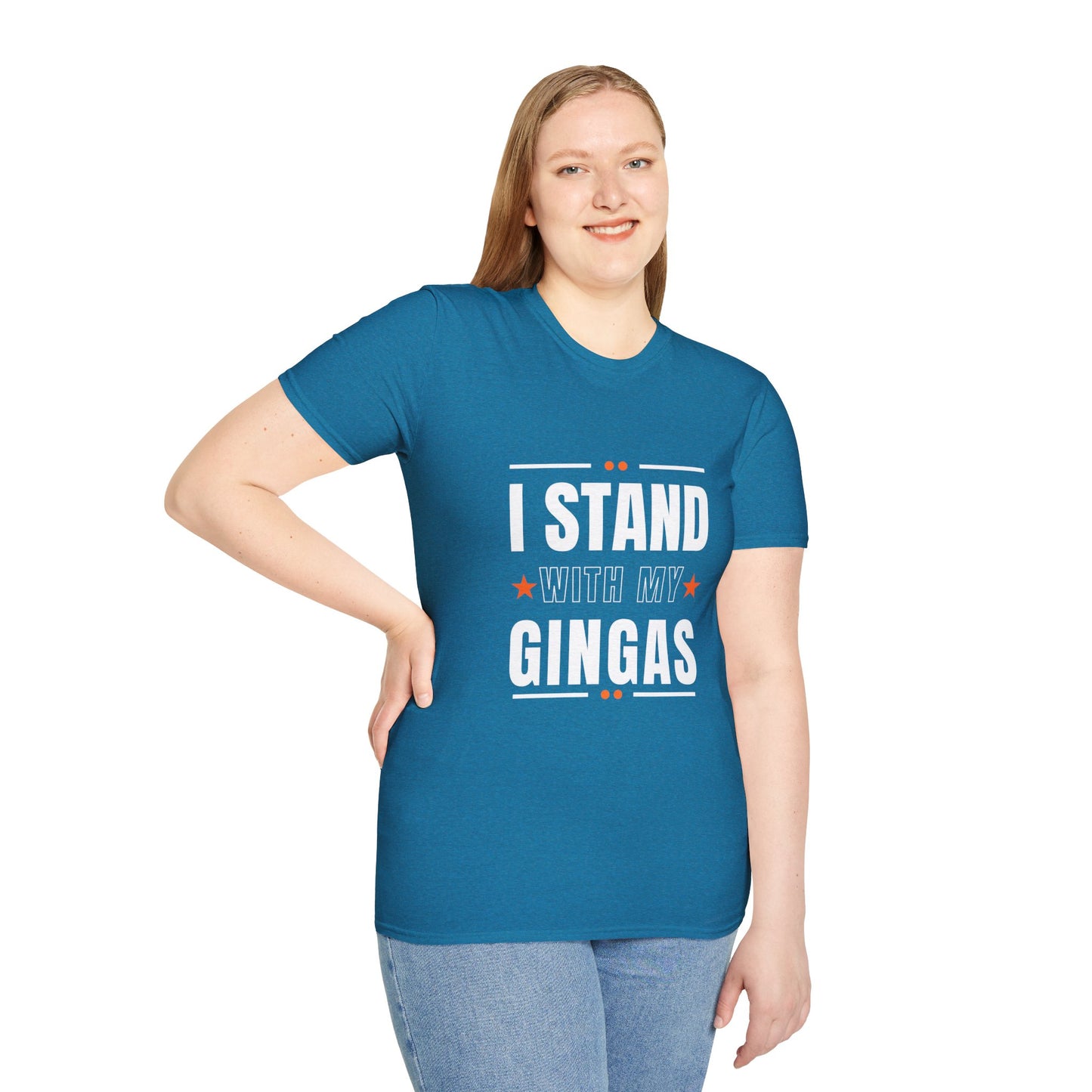 I Stand With My Gingas Unisex Softstyle T-Shirt | Bold Statement Tee, Casual Wear, Gift for Friends, Empowerment Apparel, Social [...]