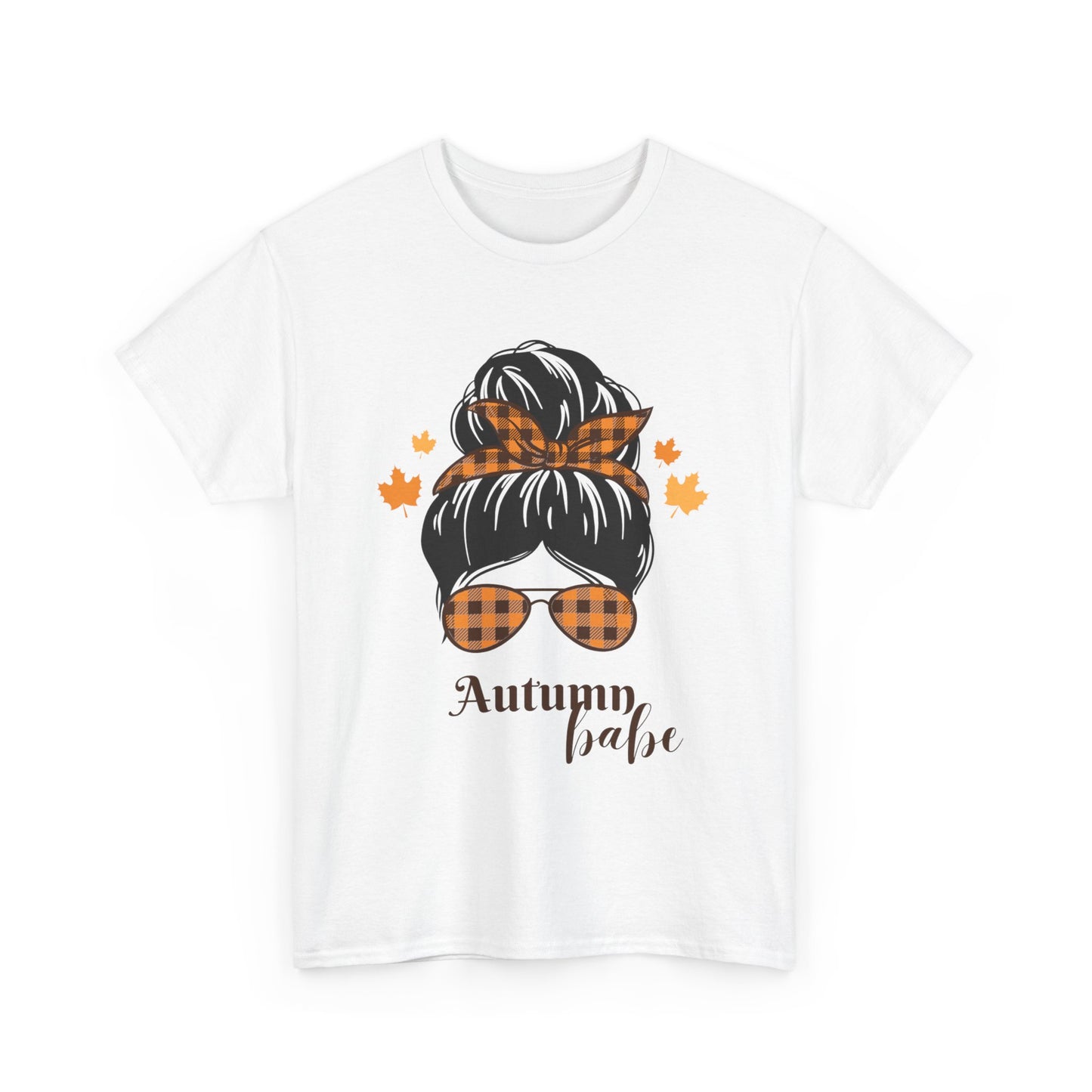 Autumn Vibes Cotton Tee, Fall Fashion, Seasonal Shirt, Gift for Her, Cozy Outfit, Autumn Babe Design