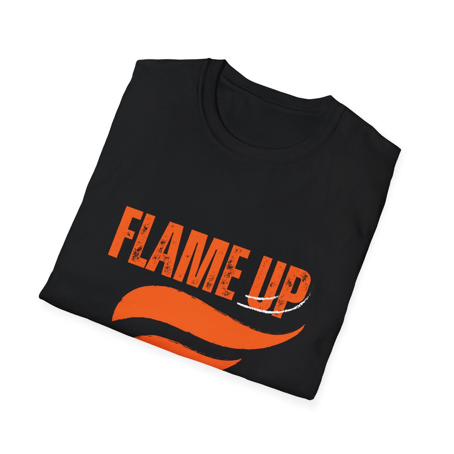 Flame Up Unisex Softstyle T-Shirt - Motivational Graphic Tee, Casual Wear, Workout Apparel, Gift for Fitness Enthusiasts, Bold [...]