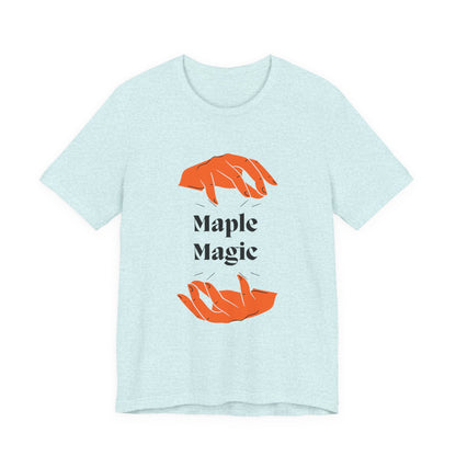 Maple Magic Unisex Tee - Cozy Casual Wear, Nature Lover Gift, Autumn Fashion, Eco-Friendly Style, Seasonal Celebration Top