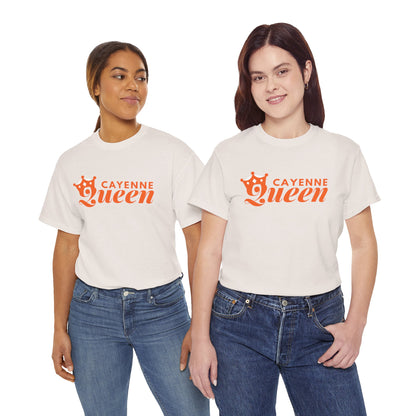 Cayenne Queen Unisex Heavy Cotton Tee, Casual Wear, Gift for Her, Birthday Shirt, Fun Quote Tee, Soft Cotton Top
