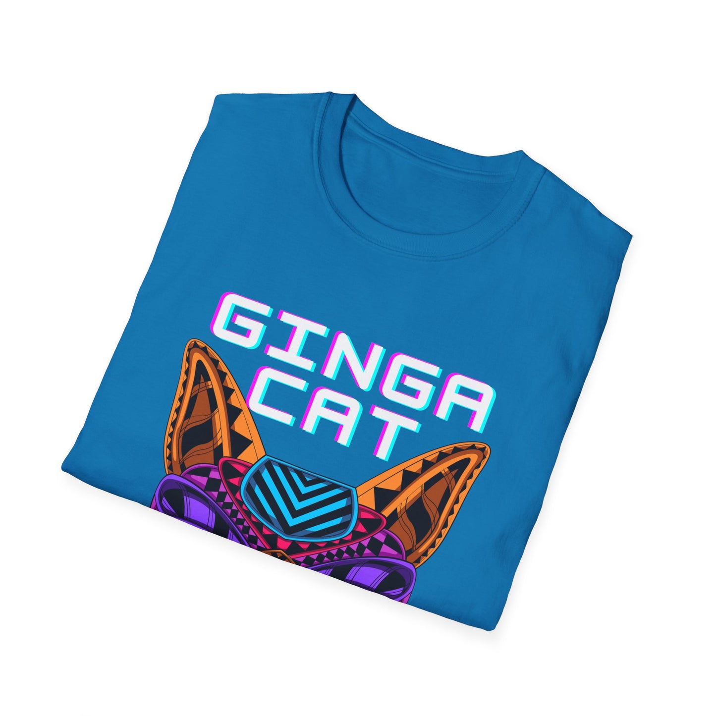 Vibrant Ginga Cat T-Shirt | Unisex Tee, Cat Lover Gift, Colorful Graphic Tee, Fun Fashion, Unique Casual Wear