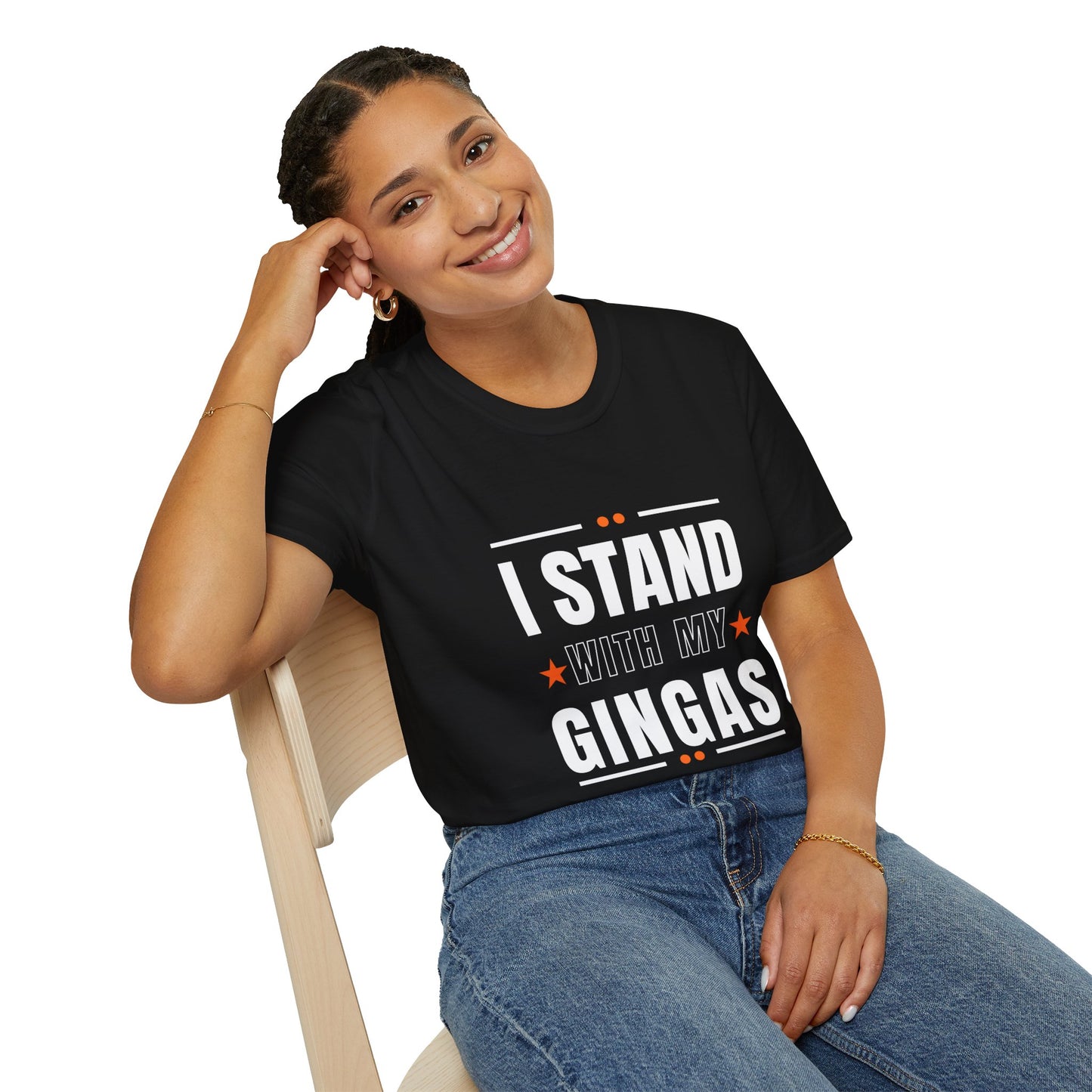 I Stand With My Gingas Unisex Softstyle T-Shirt | Bold Statement Tee, Casual Wear, Gift for Friends, Empowerment Apparel, Social [...]
