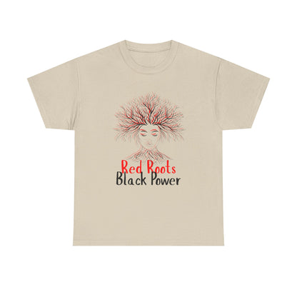 Empowering Black Roots Tee, Unisex Heavy Cotton Tee, Black Power Shirt, Afrocentric Apparel, Gift for Activists, Celebration of Culture