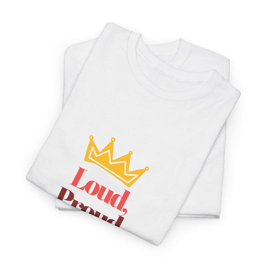 Proud Auburn Crowned Ginga T-Shirt - Unisex Heavy Cotton Tee, Gift for Her, Family Reunion, Birthday, Casual Wear, Motivational Tee