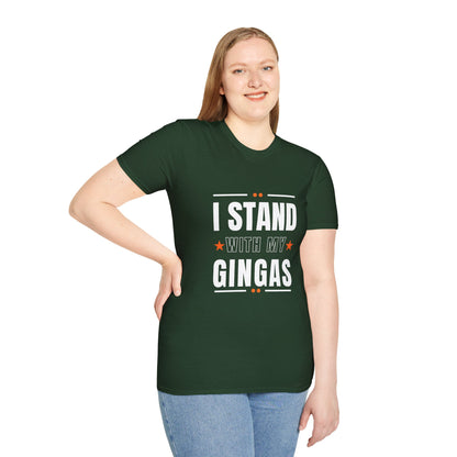 I Stand With My Gingas Unisex Softstyle T-Shirt | Bold Statement Tee, Casual Wear, Gift for Friends, Empowerment Apparel, Social [...]