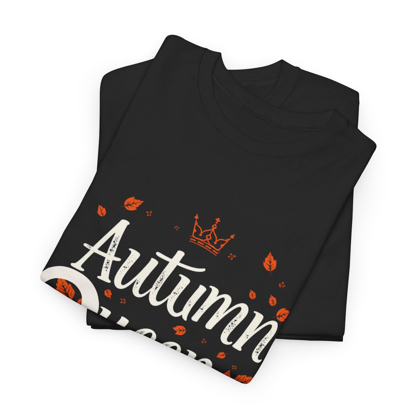 Autumn Queen Tee - Unisex Heavy Cotton T-Shirt, Fall Fashion, Seasonal Apparel, Gift for Her, Thanksgiving Style