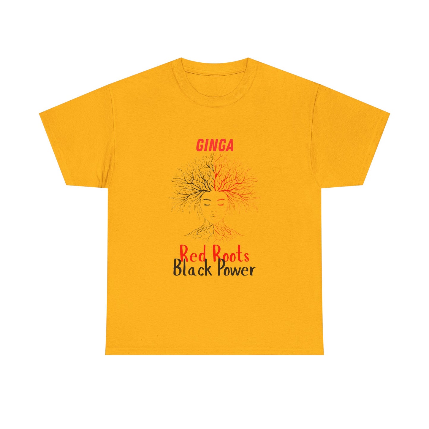 Empowerment Graphic Tee, Unisex Cotton Shirt, Red Roots Black Power, Stylish Casual Wear, Gifts for Activists, Everyday Comfort
