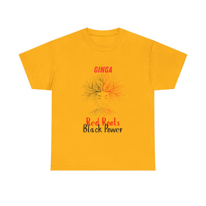 Empowerment Graphic Tee, Unisex Cotton Shirt, Red Roots Black Power, Stylish Casual Wear, Gifts for Activists, Everyday Comfort