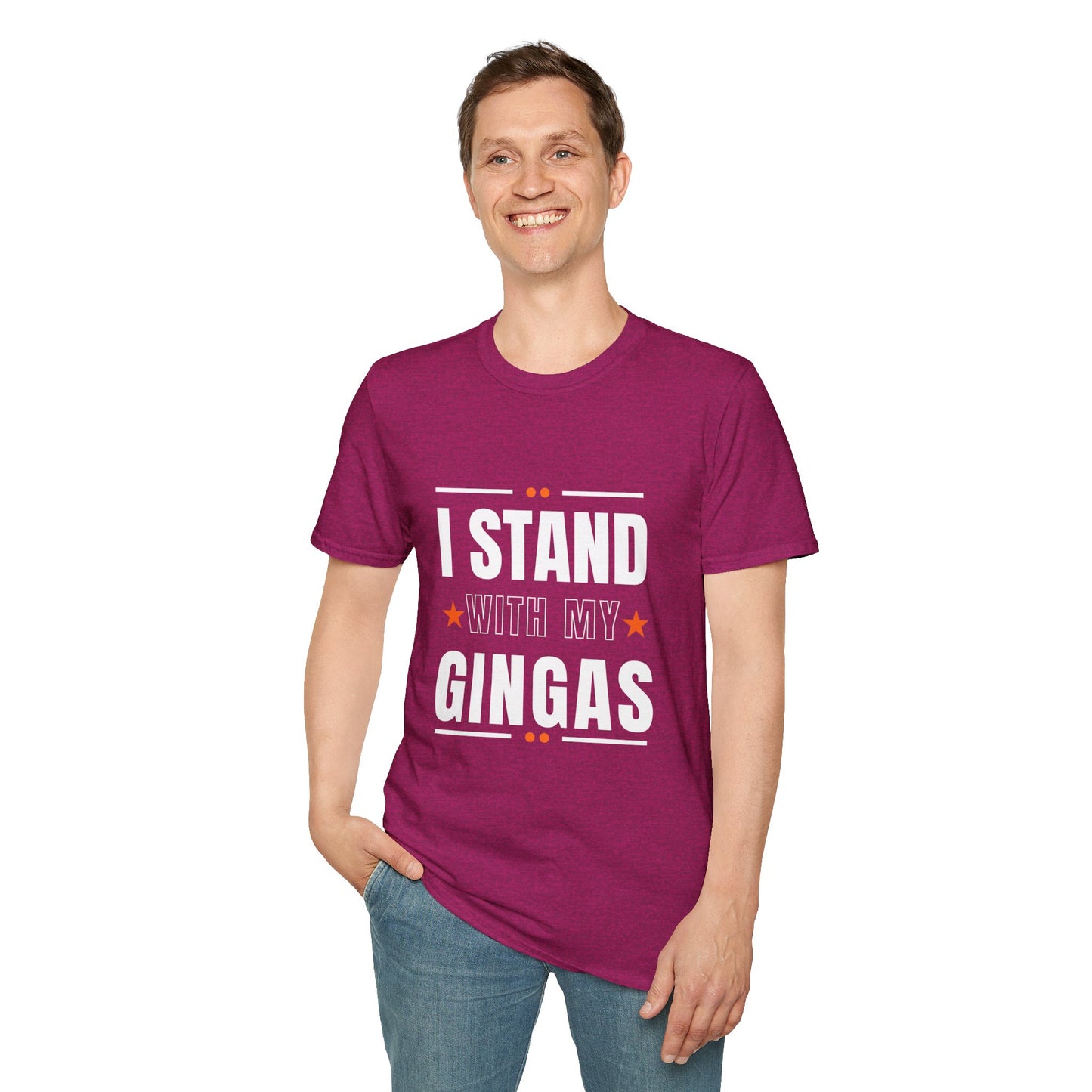 I Stand With My Gingas Unisex Softstyle T-Shirt | Bold Statement Tee, Casual Wear, Gift for Friends, Empowerment Apparel, Social [...]