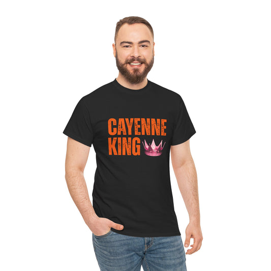 Cayenne King Cotton Tee | Unisex Graphic T-Shirt, Casual Wear, Birthday Gift, Affordable Fashion, Everyday Comfort