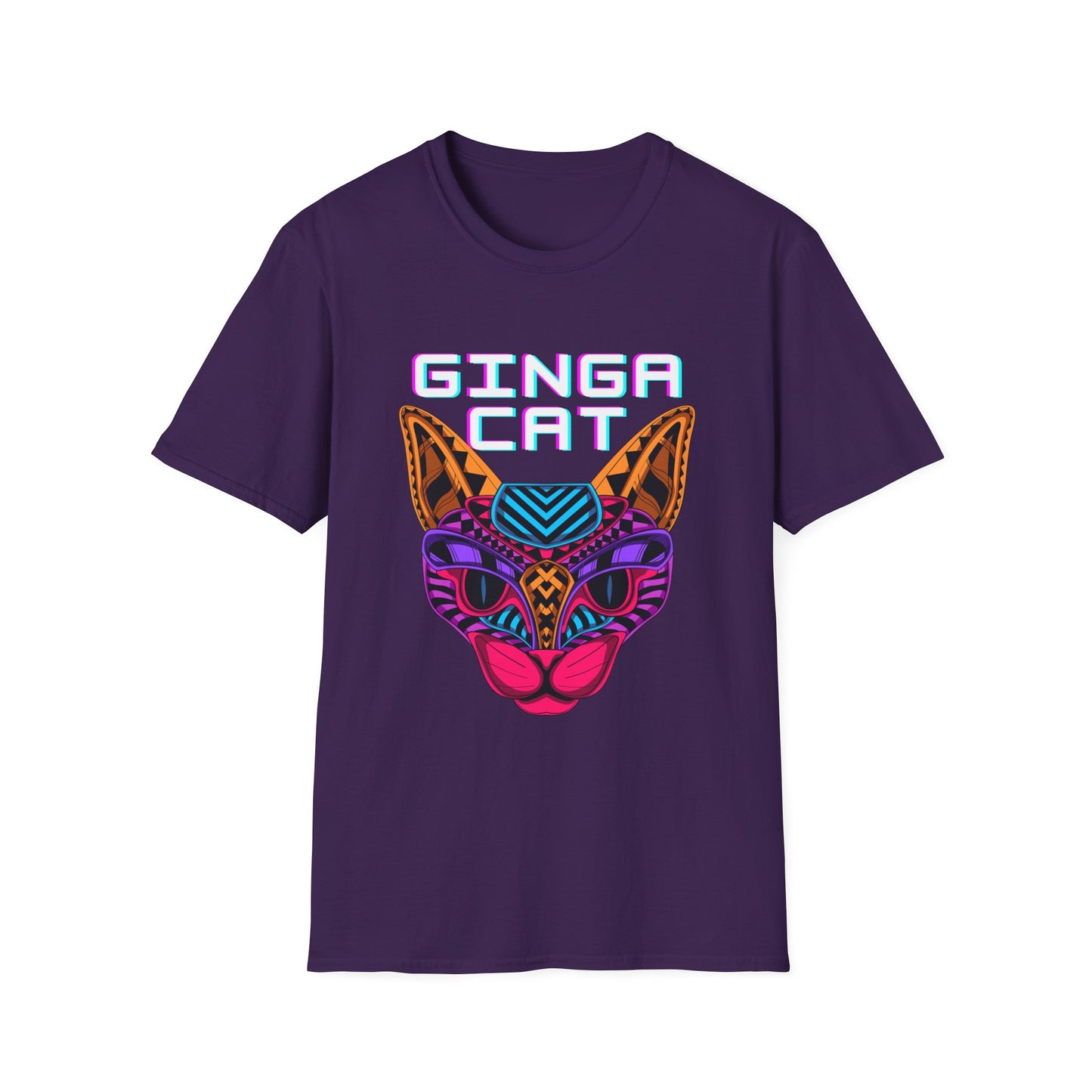 Vibrant Ginga Cat T-Shirt | Unisex Tee, Cat Lover Gift, Colorful Graphic Tee, Fun Fashion, Unique Casual Wear