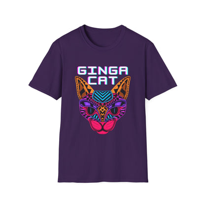 Vibrant Ginga Cat T-Shirt | Unisex Tee, Cat Lover Gift, Colorful Graphic Tee, Fun Fashion, Unique Casual Wear
