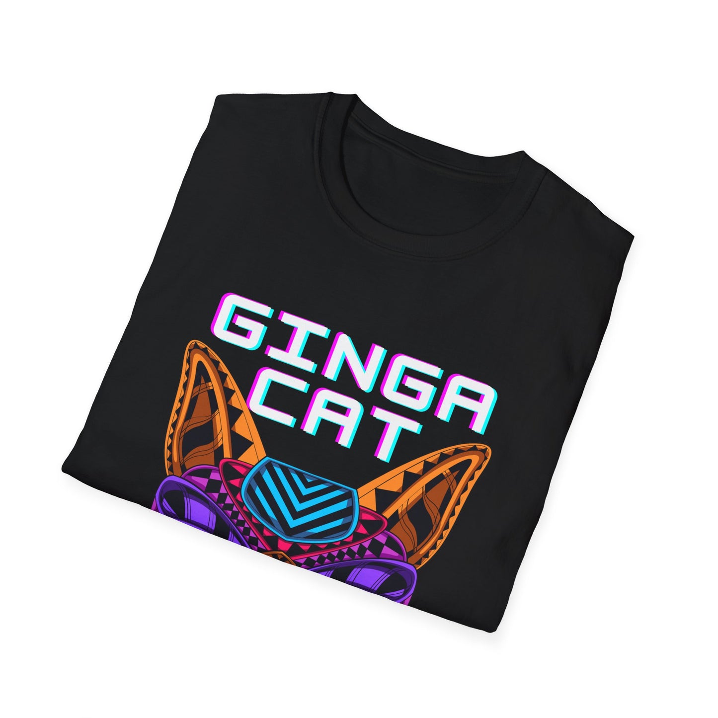 Vibrant Ginga Cat T-Shirt | Unisex Tee, Cat Lover Gift, Colorful Graphic Tee, Fun Fashion, Unique Casual Wear