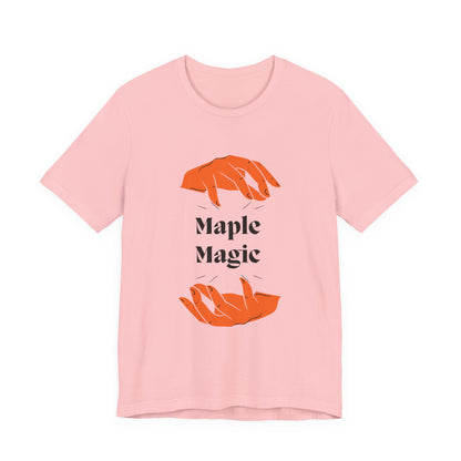 Maple Magic Unisex Tee - Cozy Casual Wear, Nature Lover Gift, Autumn Fashion, Eco-Friendly Style, Seasonal Celebration Top