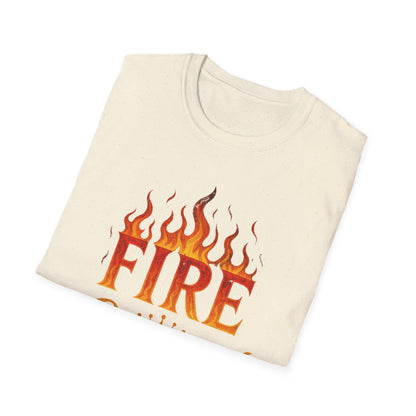 Fire Crowned Unisex Softstyle T-Shirt | Summer Vibes Tee, Gift for Him/Her, Festival Shirt, Casual Wear, Birthday Apparel