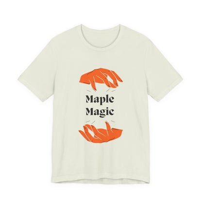 Maple Magic Unisex Tee - Cozy Casual Wear, Nature Lover Gift, Autumn Fashion, Eco-Friendly Style, Seasonal Celebration Top