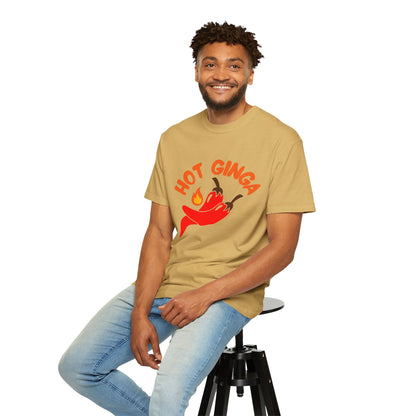 Spicy Chili T-Shirt, Hot Ginga Tee, Casual Summer Top, Gift for Spice Lovers, Unisex Graphic Shirt, Trendy Streetwear