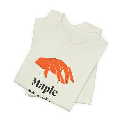 Maple Magic Unisex Tee - Cozy Casual Wear, Nature Lover Gift, Autumn Fashion, Eco-Friendly Style, Seasonal Celebration Top
