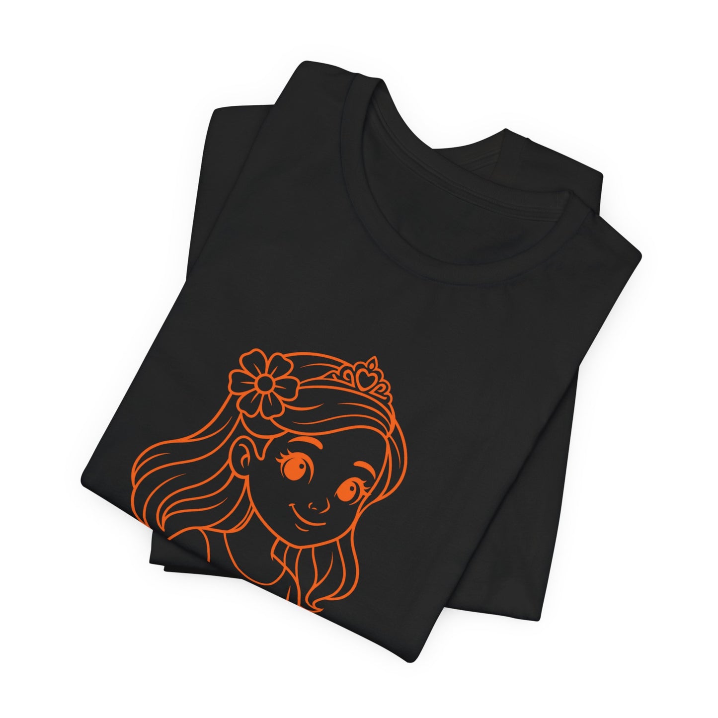 Paprika Princess Unisex Tee - Cute Graphic T-Shirt for Girls, Fun Casual Wear, Birthday Gift, Princess Theme, Gift for Kids