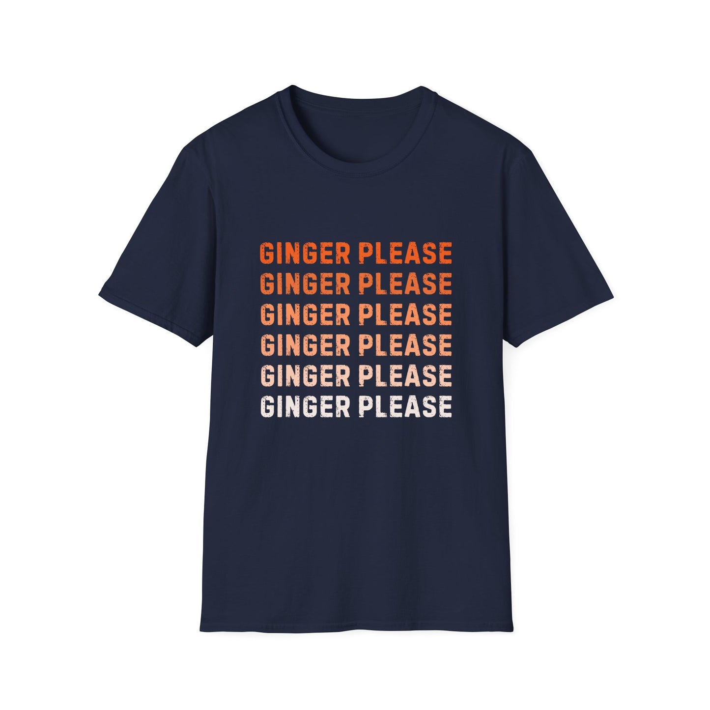 Ginger Please Unisex Softstyle T-Shirt, Funny Graphic Tee, Gift for Ginger Lovers, Casual Wear, Summer Fashion, Statement Shirt