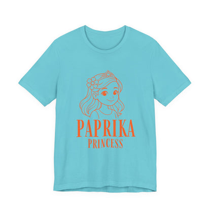 Paprika Princess Unisex Tee - Cute Graphic T-Shirt for Girls, Fun Casual Wear, Birthday Gift, Princess Theme, Gift for Kids