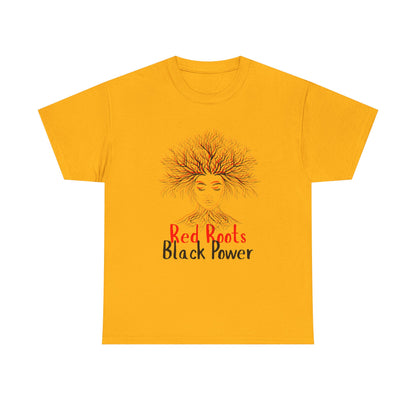 Empowering Black Roots Tee, Unisex Heavy Cotton Tee, Black Power Shirt, Afrocentric Apparel, Gift for Activists, Celebration of Culture