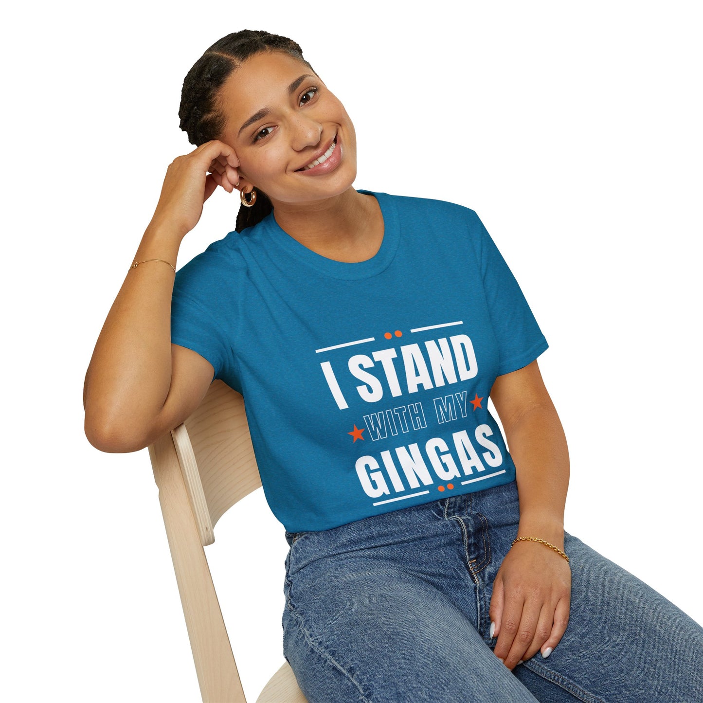I Stand With My Gingas Unisex Softstyle T-Shirt | Bold Statement Tee, Casual Wear, Gift for Friends, Empowerment Apparel, Social [...]