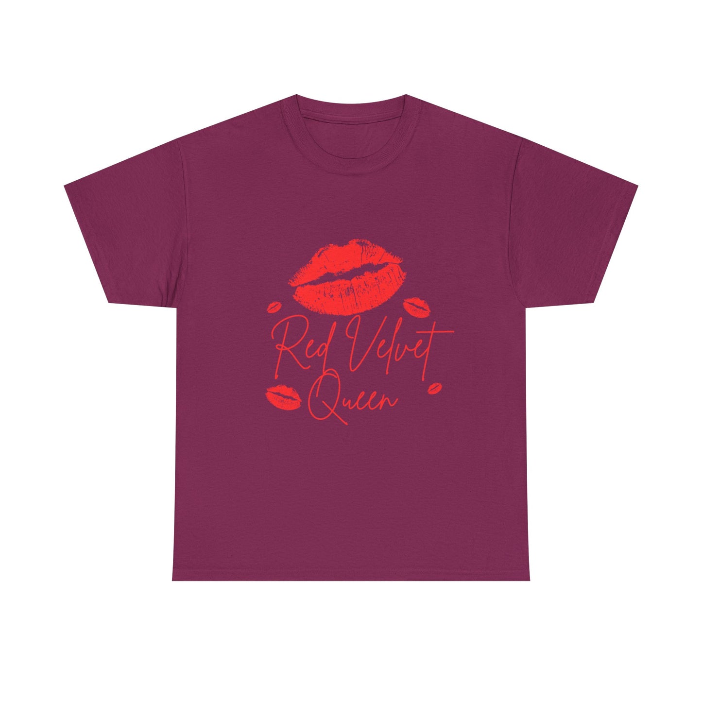 Red Velvet Queen Tee - Flirty Cotton T-Shirt for Her, Cute Gift for Girlfriends, Valentine's Day, Birthday, Casual Wear