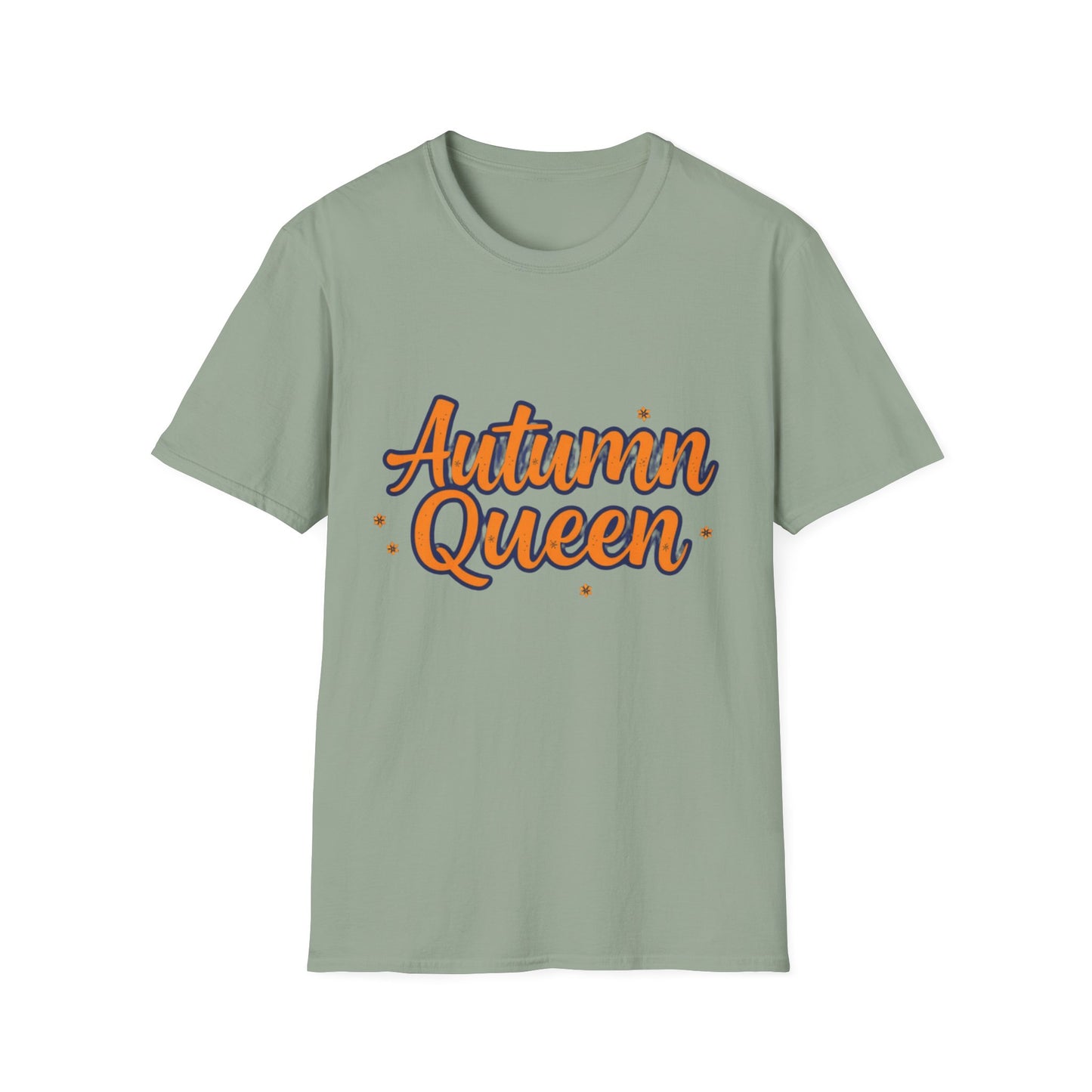 Autumn Queen Unisex Softstyle T-Shirt, Cozy Fall Tee, Gift for Autumn Lover, Seasonal Fashion, Thanksgiving Celebration Top