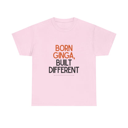 Born Ginga Unisex Heavy Cotton Tee - Celebrate Uniqueness, Casual Wear, Gift for Friends, Everyday Comfort, Statement T-Shirt