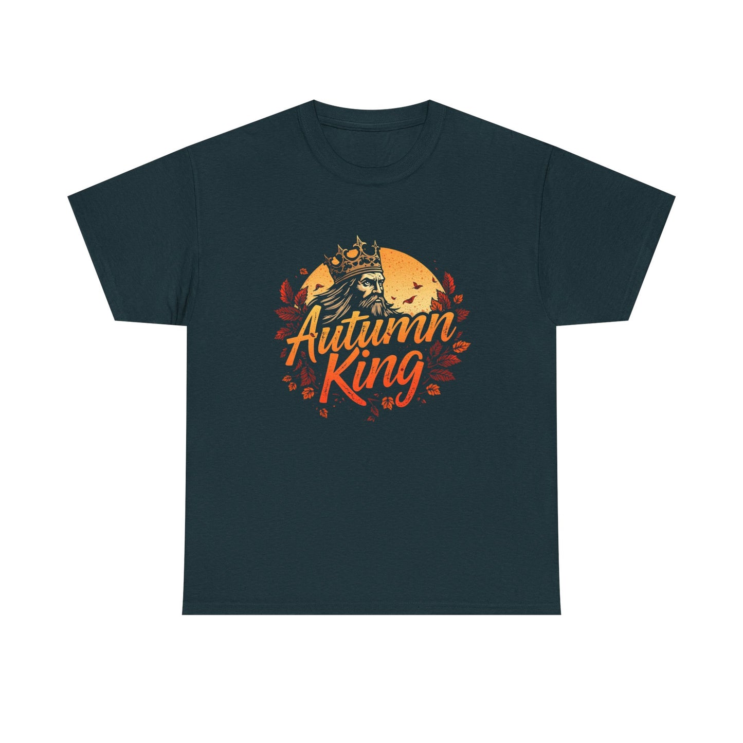 Autumn King Tee, Fall T-Shirt for Men and Women, Cozy Autumn Shirt, Seasonal Gift, Harvest Celebration Apparel
