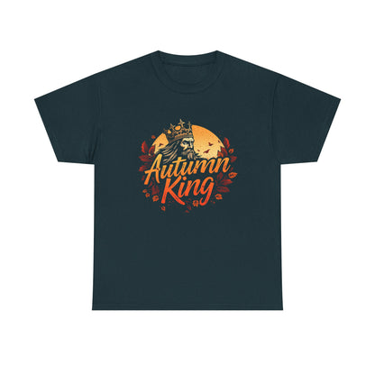 Autumn King Tee, Fall T-Shirt for Men and Women, Cozy Autumn Shirt, Seasonal Gift, Harvest Celebration Apparel