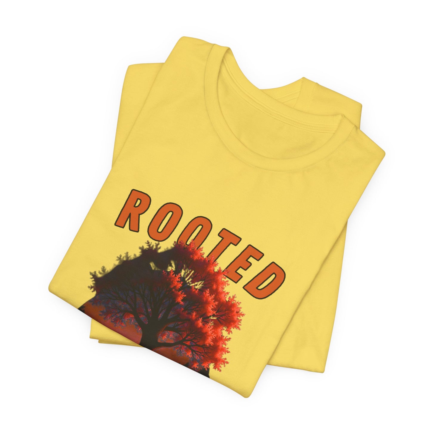 Rooted Flame Unisex Tee - Nature-Inspired Graphic Shirt, Casual Wear, Gift for Nature Lovers, Eco-Friendly Fashion, Fall Vibes